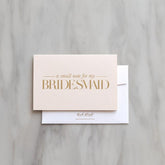 Bridesmaid thank you card - Light Blush - Ooh Aah Invitations